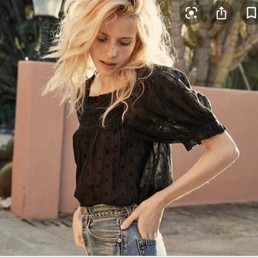 Doen embroidered frances top